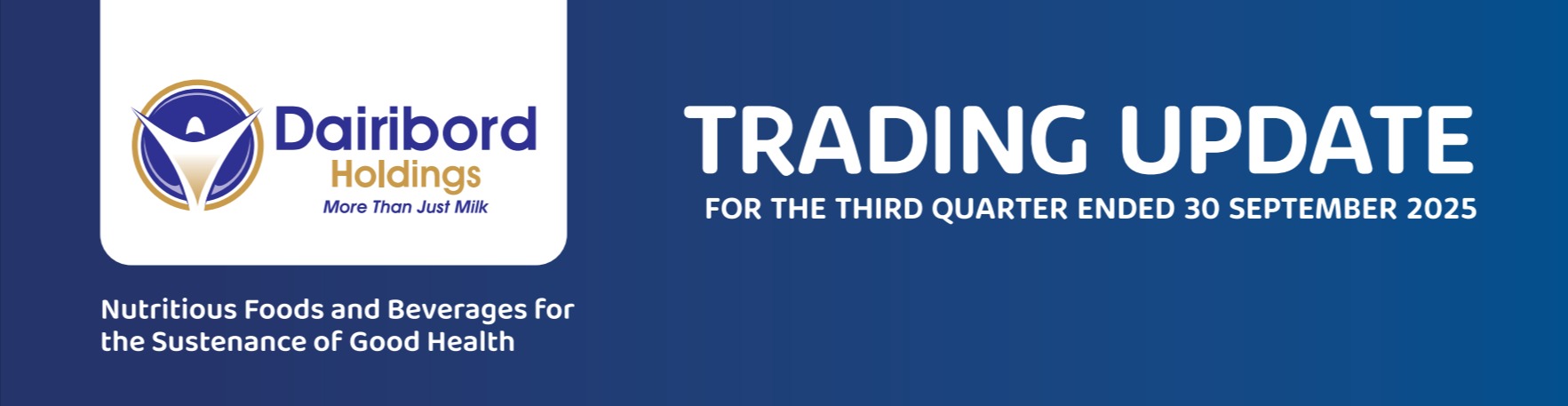 Trading Update for the Third Quarter ended 30 September 2025